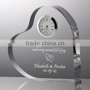 2016 Top Selling Crystal Trophy With Table Clock,desktop Clock ,time Clock thumbnail-1