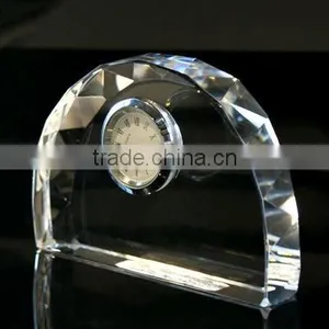 2016 Clear Crystal Table Clock Desk Clock thumbnail-1