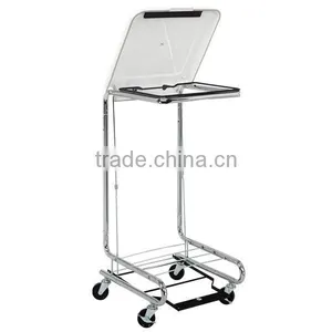 Chrome Plating Laundry Hamper With Pedal thumbnail-1