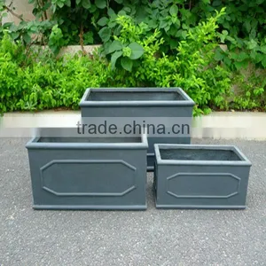 Glazed Garden Pottery Pots Square Plant Planters and Pots Unique Design Wholesale thumbnail-1