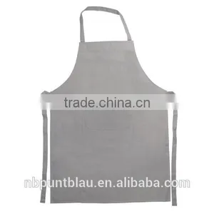 Cotton Simple Kitchen Apron With Front Pocket thumbnail-4