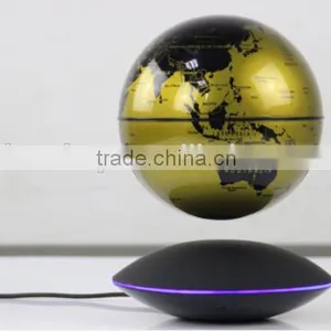Magnetic Floating Levitation Globe Unique Maglev Globe Gold Color thumbnail-3