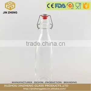 500ml Milk Beverage Swing Top Clip Cap Glass Water Bottles for Juice thumbnail-1