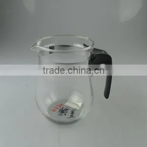 Stocklot Transparent Glass Bottle With Plastic Handle for Coffee Use thumbnail-1