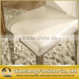 Hot Sale Simple Design Stainless Steel Legs Dining Chair thumbnail-3