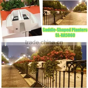 Hanging Fence Planters Fence Greening Decoration, Planters for Fence and Belcony thumbnail-1