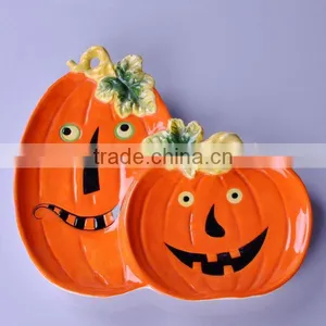 Halloween Dinner Pumpkin Plate 2012 thumbnail-1