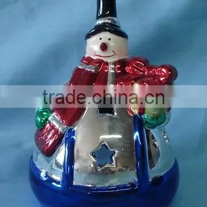 Porcelain Electroplated Xmas Snowman thumbnail-1
