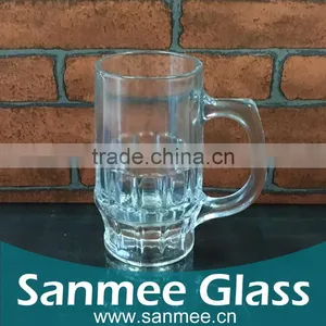 Hot Selling Custom Glass Beer Mugs With Handle thumbnail-1