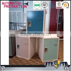 Kids Bedroom Clothes Wardrobe Locker Short Steel Mini Locker thumbnail-5