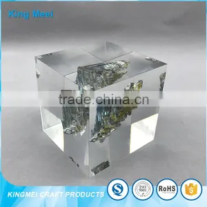 China Factory Clear Acrylic Craft Cube Paperweight thumbnail-6