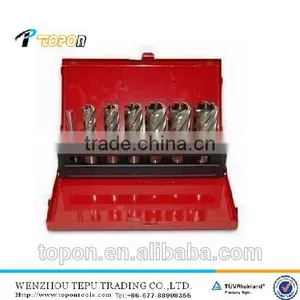 6PCS 12-60mm HSS Annular Cutter Set With Iron Box For Metal Drilling thumbnail-1