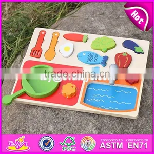 New Design Preschool Play Food Wooden Toy Kitchen Accessories for Kids W10B187 thumbnail-2