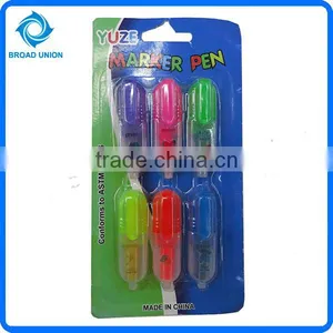 Hot Sale 6PCS Mini Pen With Highlighte thumbnail-1