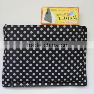 Eco-Friendly White Polka Dots Large Reusable Shopping Bag thumbnail-3
