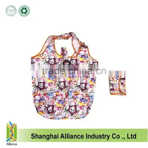 Eco Friendly Cute Cartoon Recycled Foldable Shopping Tote Bags thumbnail-1