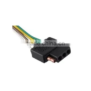 Powerlink FWH401F 4 Flat Vehivle End Wire Harness Connector With 12'' 16AWG thumbnail-1