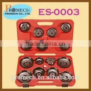 High Quality 16 Pc Cup Type Oil Filter Wrench Kit / Car Body Repairing Tools Set thumbnail-1
