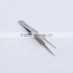 Wide Head Stainless Steel Tweezers 125mm Tweezers thumbnail-5