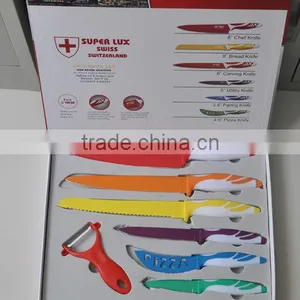 Colorful Non-stick Coating Knife Set in EVA Gift Box thumbnail-4