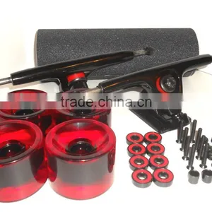 180mm Black Axis Trucks Longboard Drop Through thumbnail-1