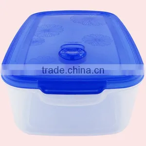 4Pcs Lunch Container Clear Plastic Storage Box Set thumbnail-5
