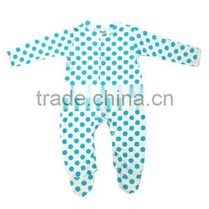 Baby Footed Romper All Over Printed_100% Organic Cotton Comfortable Baby Body Suit and Organic Printed Long Sleeve and Short sl thumbnail-1