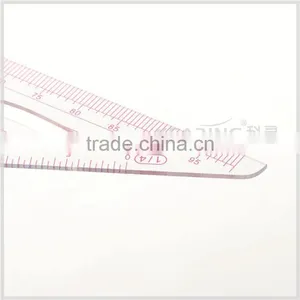 Kearing Brand Scale Ruler,1/4&1/5 Scale, Multi-function Plastic Straight Scale Ruler #8545 thumbnail-3