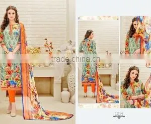 Long Digital Print Designer Readymade Printed Suits/indian Ladies Suits Fancy Salwar/ Frock Suits for Women thumbnail-1