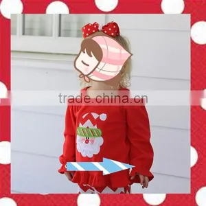 Baby Outfit Wholesale Children Boutique Remake Red White Stripe Pajamas Christmas Stripe Pajamas thumbnail-5