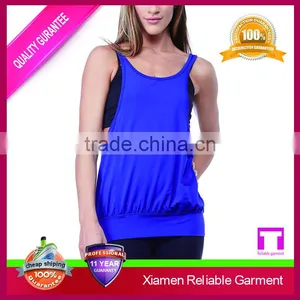 Fashionable Fit and Cut Women Gym Singlet/low Cut Singlet Tops thumbnail-1