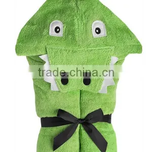 Trade Assurance Applique Animal Baby Hooded Towel Fabric Cotton/custom Terry Baby Towel With Hood for Bath thumbnail-4