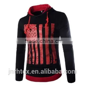 Hot Mens Long Sleeve Custom Print Couple Lover Hooded Sweatshirt thumbnail-1