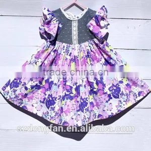 Kids Frock Designs - Easter Dress - Boutique Girl Clothing Floral Dress - Girl Dress thumbnail-2