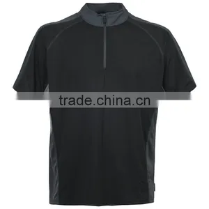 Hot Sale Fashion 100% Cotton Soft Black Polo T-shirt thumbnail-1