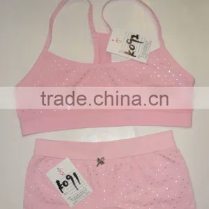 Plain Sport Seamless Women Camisole Bra and Panty Set thumbnail-1
