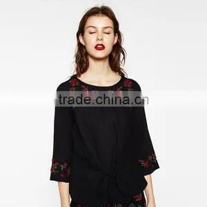 Women Shirts Made In China Wholesale Cheap Price Women Custom Shirt Embroidery thumbnail-2