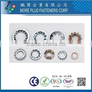 Taiwan Stainless Steel 18-8 Copper Brass Aluminum Tooth Lock Washer Type Of Lock Washers Star Lock Washer thumbnail-5