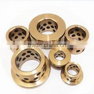 Flanged Graphite Self Lubricating Bronze Bush Bearing thumbnail-1