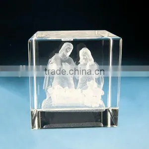 Factory Supply Wholesale Blank K9 Crystal Cube, Crystal Glass Block for Engraving Souvenir Gifts thumbnail-3