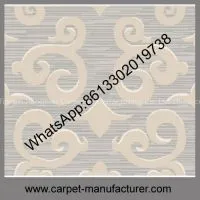 Fashion Design Jacquard Flower Loop Tile Tufted Machine Made Carpet thumbnail-2