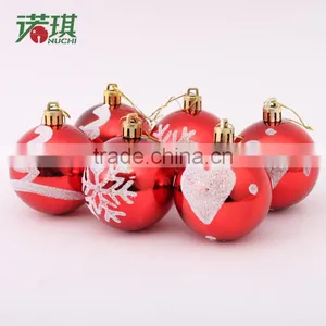 6/bag New 6cm Mixed Plating Painted Balls Christmas Balls Christmas Tree Decoration Ball Ornaments Light 80g thumbnail-1