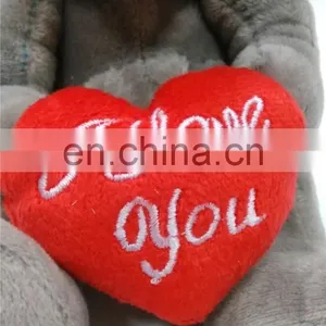 Hot Sale Graduation Gift Teddy Bear Plush Toy With Red Heart thumbnail-5
