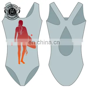 Girl's One Piece Tight Swimsuit thumbnail-1