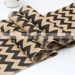Wholesale Raised Grain Flax Table Runner Chevron thumbnail-3