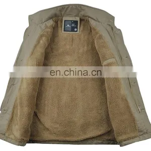 Lastest Fashion Cotton Casual Sherpa Lining Mens Parka Jacket thumbnail-2