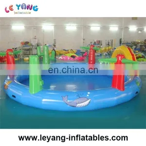 China Supplier Durable Pvc Inflatable Swimming Pools With Tree Decoration Outside thumbnail-1