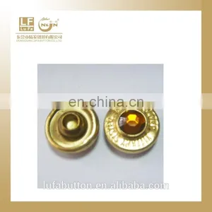 Golden Pocket Rivet With Yellow Stone thumbnail-1