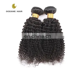 Unprocessed Brazilian Human Hair, Kinky Curly Virgin Human Hair Weave thumbnail-1