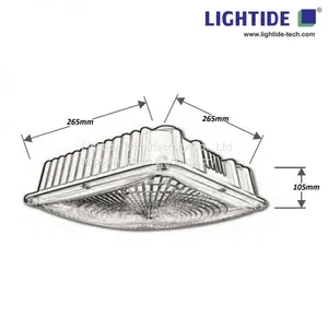 Surface Mounted Canopy LED Lights 50W， 100-277vac, IP65 Rating 5 Yrs Warranty thumbnail-2